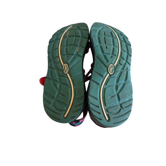 Chaco Womens Adjustable Strap Sandals W11 Multicolor Black/Red - Picture 5 of 5